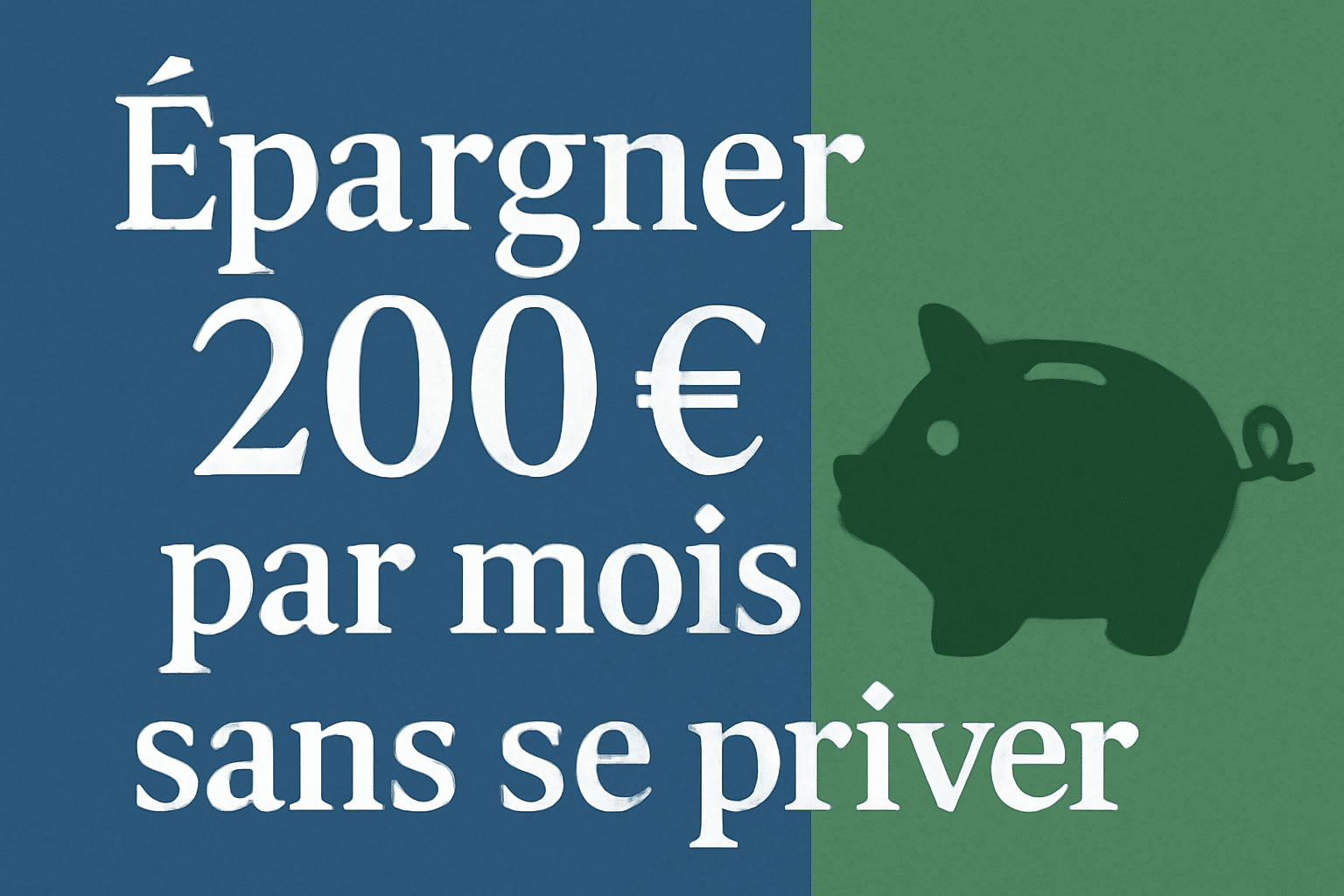 Illustration des 5 techniques simples pour épargner 200 € par mois en 2025, montrant une gestion intelligente des dépenses sans privation ni effort extrême.
